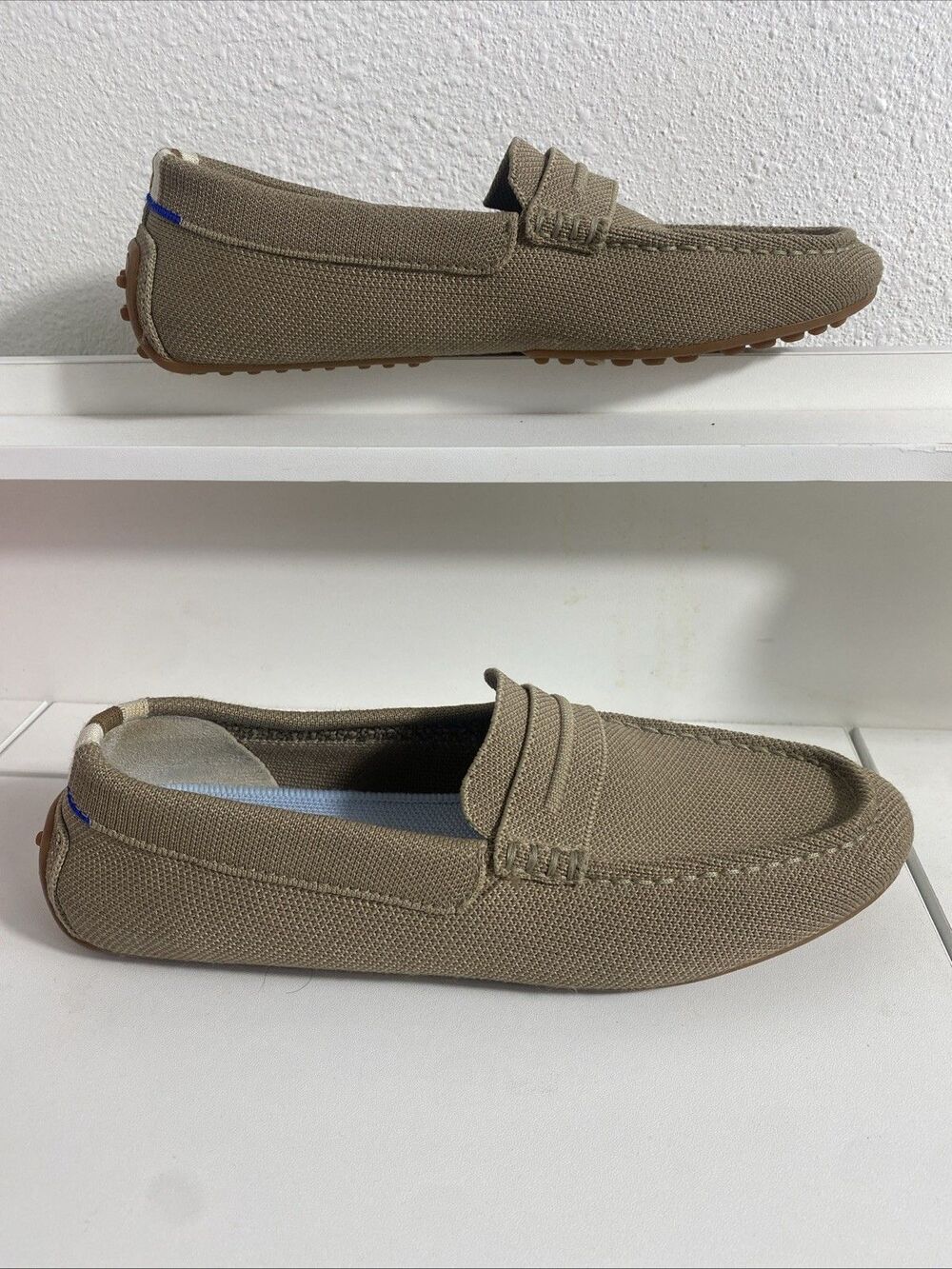 Rothy's The Driver Loafers Latte Women's Size 7.5 Washable Flats - Picture 4 of 10